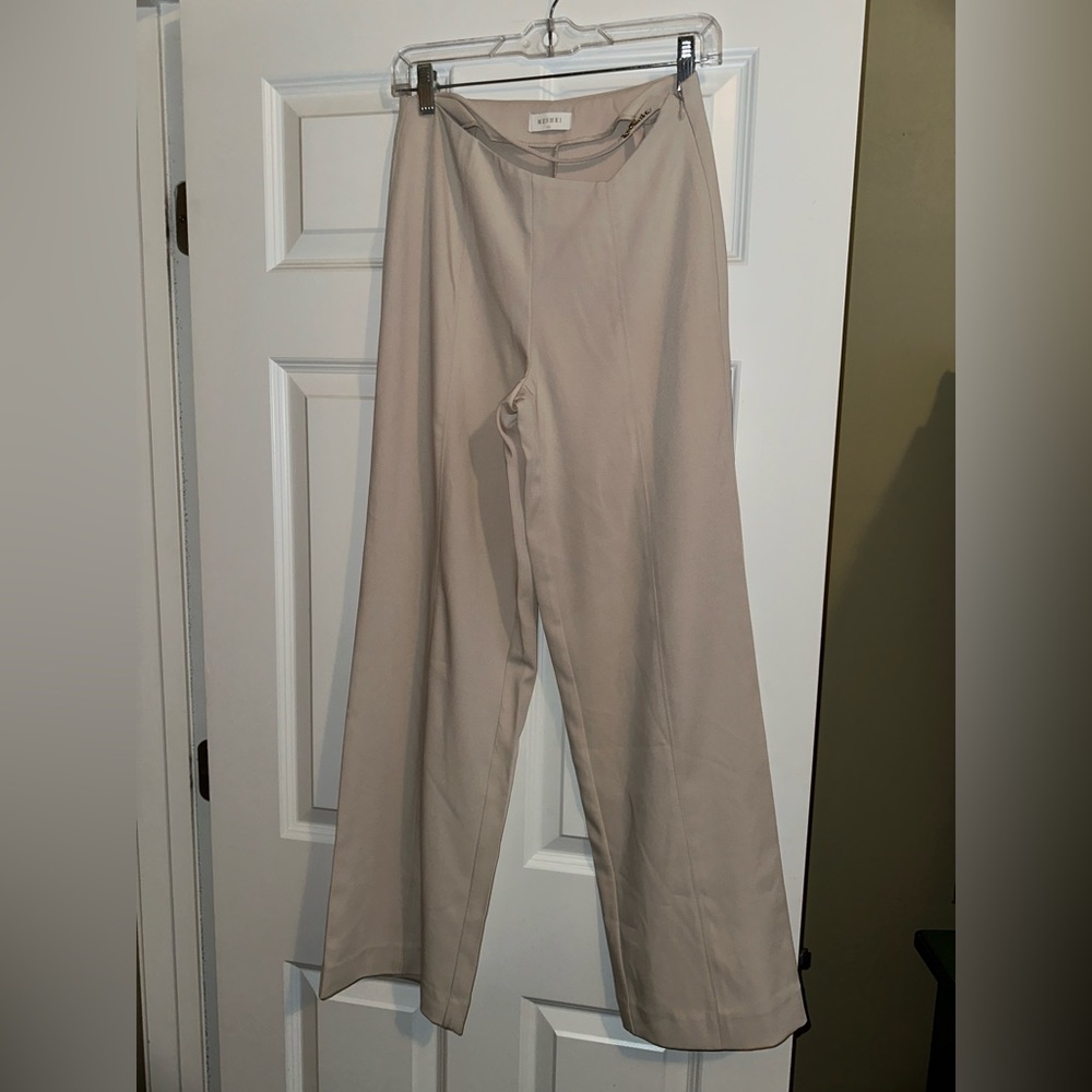 Meshki Cream Wide Leg Pants